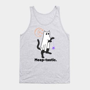 Meep-tastic Ghost Cat Tank Top